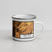 Right View Custom New Hope Pennsylvania Map Enamel Mug in Ember