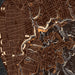 New Kensington Pennsylvania Map Print in Ember Style Zoomed In Close Up Showing Details