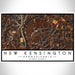 New Kensington Pennsylvania Map Print Landscape Orientation in Ember Style With Shaded Background