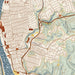 New Kensington Pennsylvania Map Print in Woodblock Style Zoomed In Close Up Showing Details