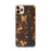 Custom iPhone 11 Pro Max New London Connecticut Map Phone Case in Ember