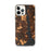 Custom iPhone 12 Pro Max New London Connecticut Map Phone Case in Ember