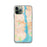 Custom iPhone 11 Pro New London Connecticut Map Phone Case in Watercolor
