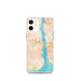 Custom iPhone 12 mini New London Connecticut Map Phone Case in Watercolor