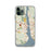 Custom iPhone 11 Pro New London Connecticut Map Phone Case in Woodblock