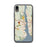 Custom iPhone XR New London Connecticut Map Phone Case in Woodblock
