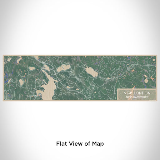 Flat View of Map Custom New London New Hampshire Map Enamel Mug in Afternoon