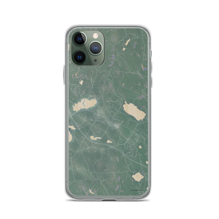 Custom iPhone 11 Pro New London New Hampshire Map Phone Case in Afternoon