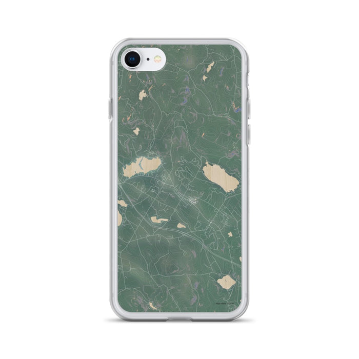Custom iPhone SE New London New Hampshire Map Phone Case in Afternoon