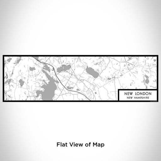 Flat View of Map Custom New London New Hampshire Map Enamel Mug in Classic