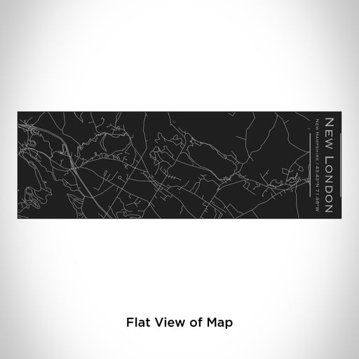Rendered View of New London New Hampshire Map Engraving on 10oz Stainless Steel Insulated Cup with Sliding Lid in Black
