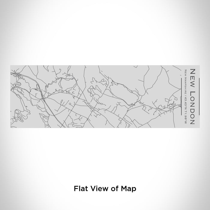 Rendered View of New London New Hampshire Map Engraving on 10oz Stainless Steel Insulated Cup with Sipping Lid