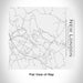 Rendered View of New London New Hampshire Map Engraving on 17oz Stainless Steel Insulated Tumbler in White