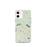 Custom iPhone 12 mini New London New Hampshire Map Phone Case in Woodblock