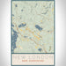 New London New Hampshire Map Print Portrait Orientation in Woodblock Style With Shaded Background