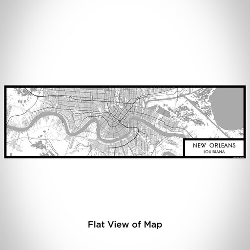 Flat View of Map Custom New Orleans Louisiana Map Enamel Mug in Classic