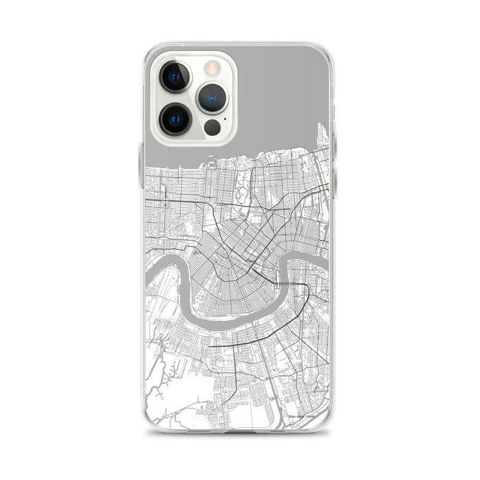 Custom New Orleans Louisiana Map iPhone 12 Pro Max Phone Case in Classic