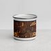 Front View Custom New Orleans Louisiana Map Enamel Mug in Ember