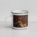 Left View Custom New Orleans Louisiana Map Enamel Mug in Ember