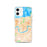 Custom New Orleans Louisiana Map iPhone 12 Phone Case in Watercolor