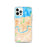 Custom New Orleans Louisiana Map iPhone 12 Pro Phone Case in Watercolor
