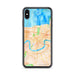 Custom New Orleans Louisiana Map Phone Case in Watercolor