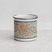 Front View Custom New Orleans Louisiana Map Enamel Mug in Woodblock