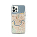 Custom New Orleans Louisiana Map iPhone 12 Pro Phone Case in Woodblock