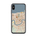 Custom New Orleans Louisiana Map Phone Case in Woodblock