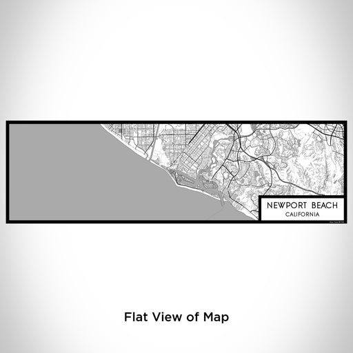Flat View of Map Custom Newport Beach California Map Enamel Mug in Classic