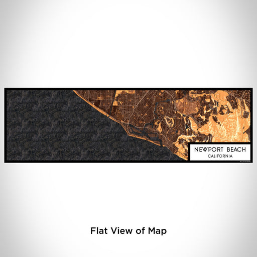 Flat View of Map Custom Newport Beach California Map Enamel Mug in Ember