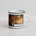 Right View Custom Newport Beach California Map Enamel Mug in Ember