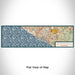 Flat View of Map Custom Newport Beach California Map Enamel Mug in Woodblock