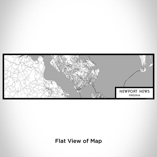 Flat View of Map Custom Newport News Virginia Map Enamel Mug in Classic