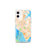 Custom Newport News Virginia Map iPhone 12 mini Phone Case in Watercolor
