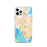 Custom Newport News Virginia Map iPhone 12 Pro Phone Case in Watercolor