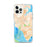 Custom Newport News Virginia Map iPhone 12 Pro Max Phone Case in Watercolor