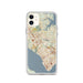 Custom Newport News Virginia Map Phone Case in Woodblock