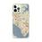 Custom Newport News Virginia Map iPhone 12 Pro Max Phone Case in Woodblock