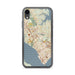 Custom Newport News Virginia Map Phone Case in Woodblock
