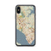 Custom Newport News Virginia Map Phone Case in Woodblock