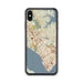 Custom Newport News Virginia Map Phone Case in Woodblock