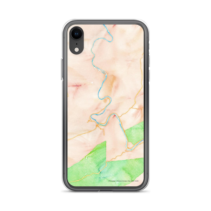 Custom New River Gorge National Park Map Phone Case in Watercolor