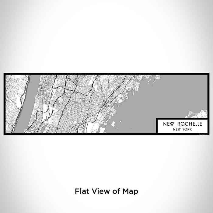 Flat View of Map Custom New Rochelle New York Map Enamel Mug in Classic
