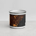 Front View Custom New Rochelle New York Map Enamel Mug in Ember