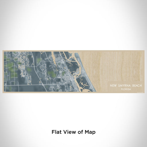 Flat View of Map Custom New Smyrna Beach Florida Map Enamel Mug in Afternoon