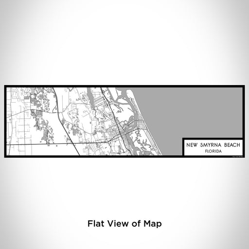 Flat View of Map Custom New Smyrna Beach Florida Map Enamel Mug in Classic