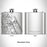 Rendered View of New Smyrna Beach Florida Map Engraving on 6oz Stainless Steel Flask