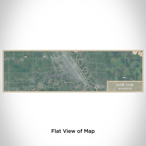Flat View of Map Custom New Ulm Minnesota Map Enamel Mug in Afternoon