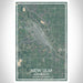 New Ulm Minnesota Map Print Portrait Orientation in Afternoon Style With Shaded Background